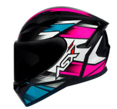 CAPACETE ASX CITY START PRETO TURQUESA ROSA