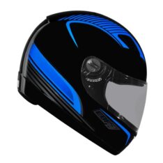 CAPACETE EBF NEW 7 POWER PT/AZUL
