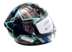 CAPACETE XTROY FF526 COSMIC PRETO TIFFANY