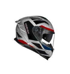 CAPACETE NORISK STRADA2 EVOQUE CINZA VERMELHO AZUL
