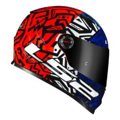 CAPACETE LS2 FF358 MEMPHIS LARANJA AZUL