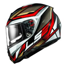 CAPACETE LS2 VECTOR RIDER VERMELHO DOURADO