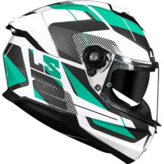CAPACETE LS2 FF808 STREAM2 ROAD BRANCO VERDE