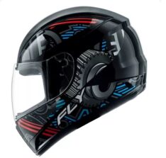 CAPACETE FLY F-9 MOTOR PT/AZ